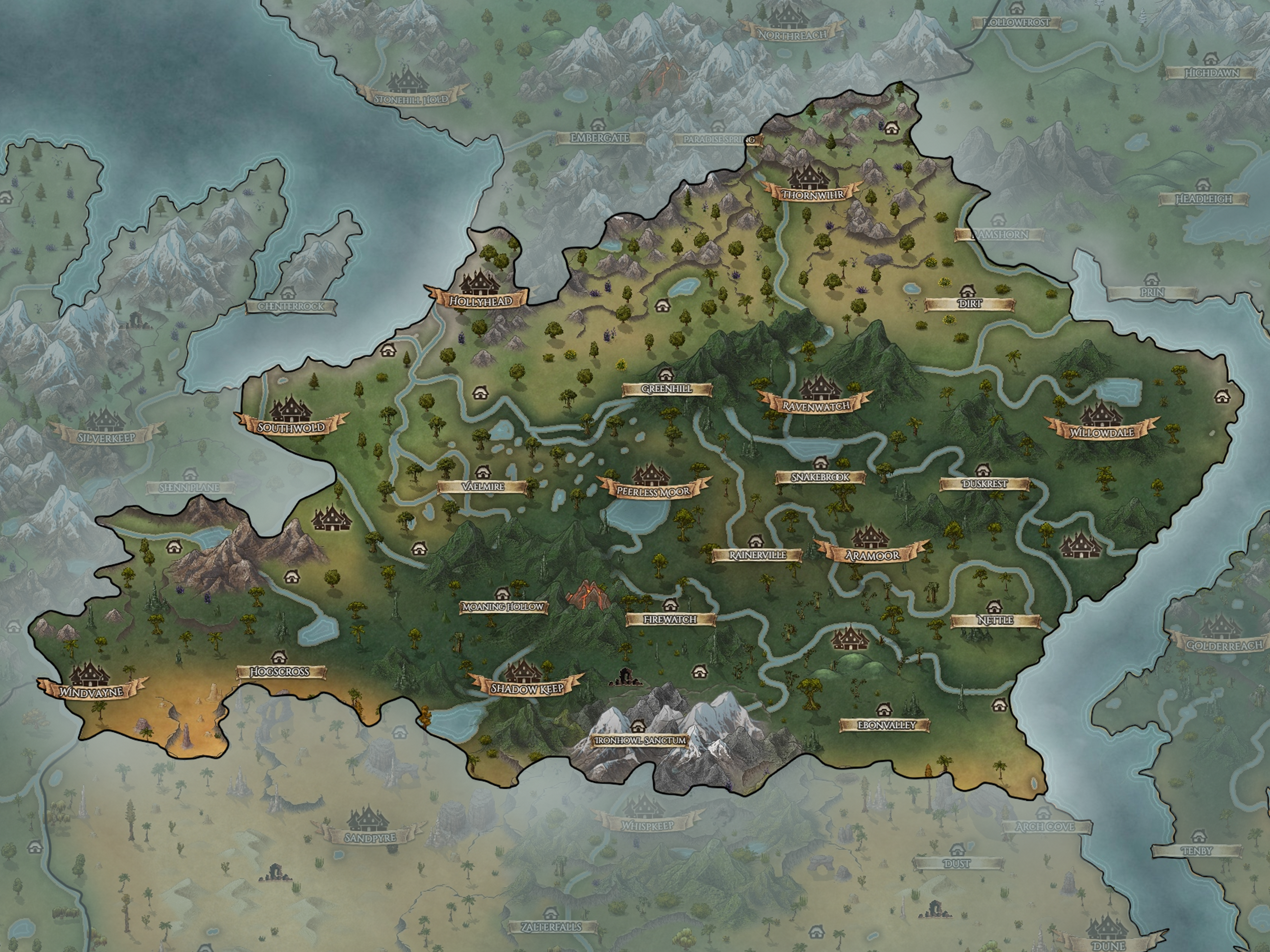 Map closeup of Velmyre