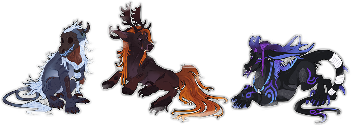 Arcanus fur examples — tufted tails, manes, beards and more