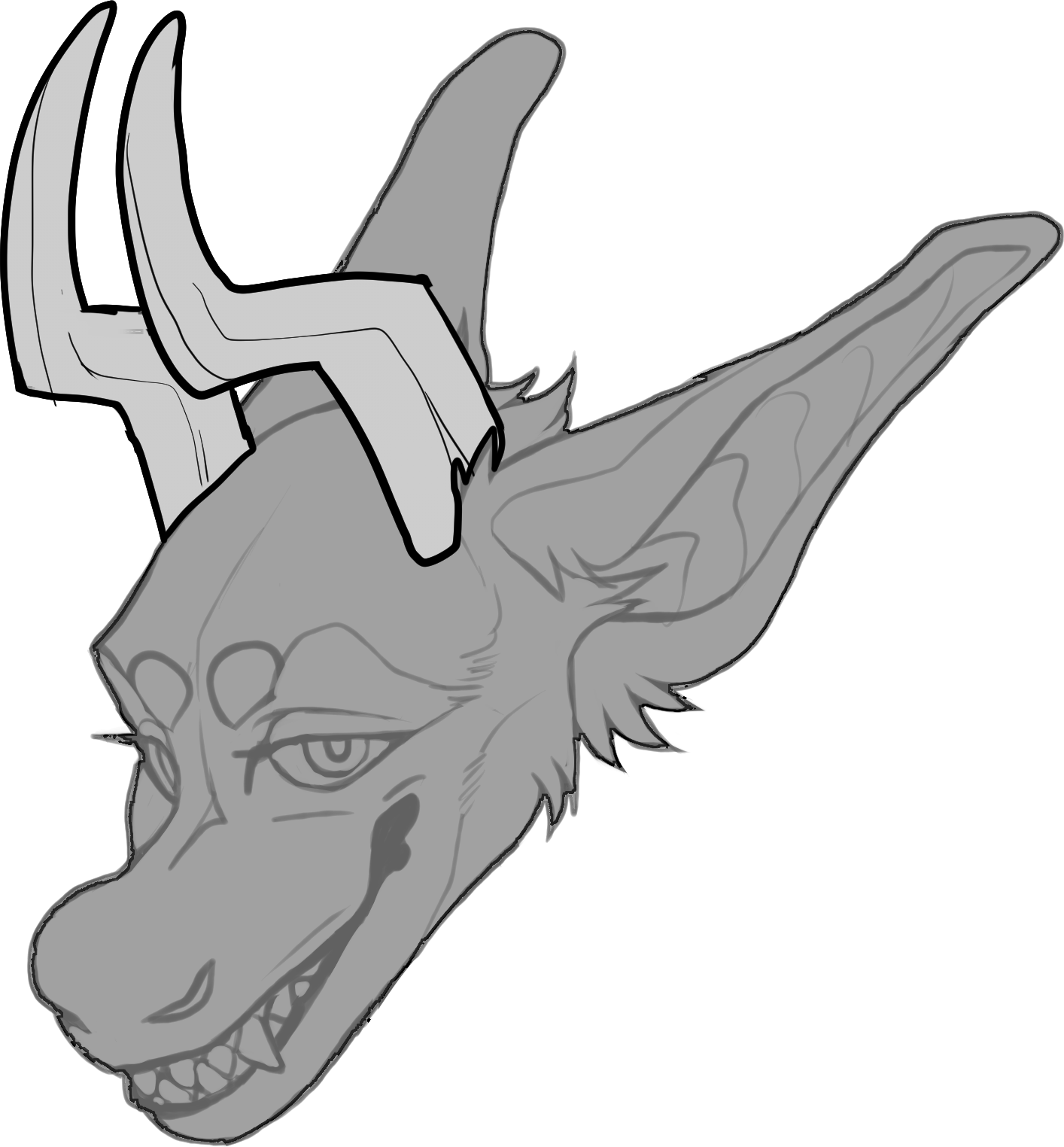 Front Facing — Horn Shape