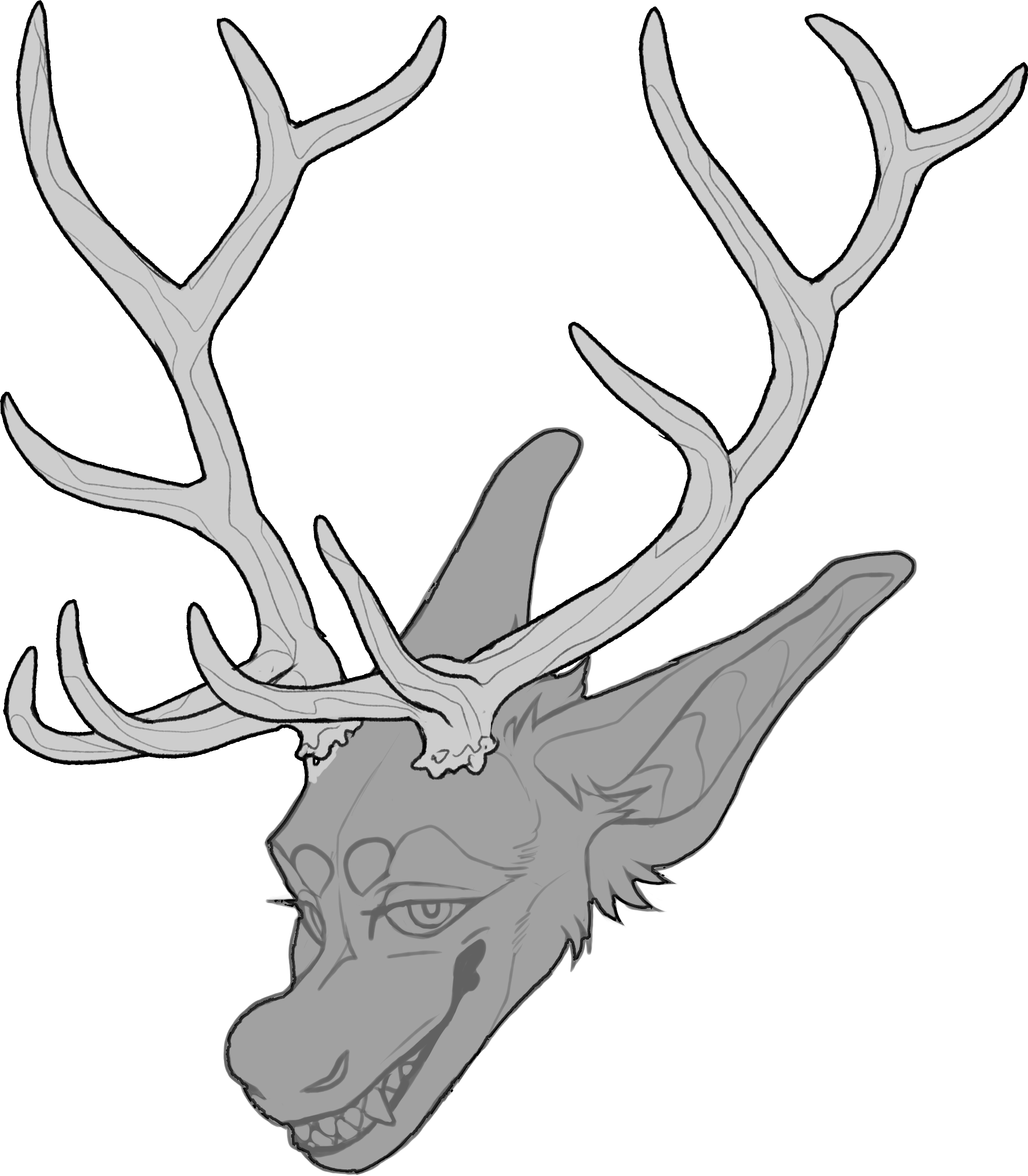 Elk — Horn Shape